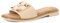 MARCO TOZZI Damen Pantoletten aus Leder Bequem, Beige (Cream), 36 EU