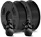 JAYO ABS Filament 1,75mm (Schwarz+Schwarz), 2kg (2 * 1kg/Spule), ANTI-WARPING/HOCHSCHLAGFESTES/HITZEBESTÄNDIGES, Maßgenauigkeit +/-0,03mm, 3D Drucker Filament