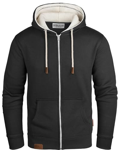 Grin&Bear Felpa Uomo Giacca Uomo Felpa con Cappuccio Cappuccio Foderato all'Interno GEC490