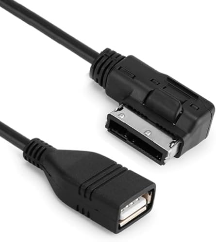 Cable Adapter, CarAudio Interface Cable for VW Audi A3/S4/A5/A6/A7/Q5/Q7/R8 for AMI MDI MMI AUX, Transmits Audio from MP3 Players Phones Tablets – USB Music Interface Charging Cable Plug & Play