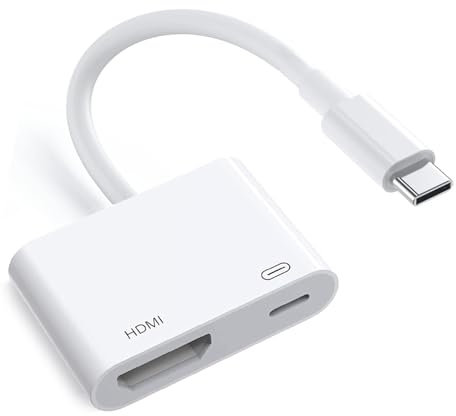 Adattatore Apple USB-C a HDMI 4K a 60Hz per iPhone 15 16 MacBook Pro Air iPad Pro, certificato MFi Type-C Digital AV HDMI 2.0 cavo compatibile con Samsung Galaxy S25, Nintendo Switch, Pixelbook, XPS