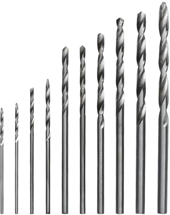 10 Stück HSS Bohrerset 0.8-3.0mm Holzbohrer Set Mit Micro Bohrer Für Modellbau Und Handwerk Handbohrer Zubehör Für Präzisionsarbeiten An Holz Und Kunststoff