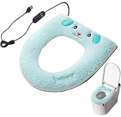 Heizbare Toilettenbrille,Waschbare Heizung Mit USB-Anschluss Sanfte Wärme - Toilettenbrillen-Abdeckung Für Haushalte,Für Zuhause Hotel Wohnung Camping Restaurant Winter & Kalte Jahreszeit