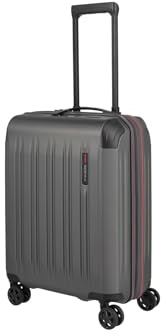 Travelite Koffer DYNAMIIC Größe S, 55x40x23 cm, 43-48 Liter, erweiterbar | kratzfester ABS Hartschalenkoffer für SWISS, Austrian & Lufthansa, 4 Rollen, TSA Schloss & Dehnfalte, Trolley klein, 3,1 kg
