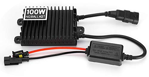 CFTGIW 12 V 100 W pour Stabilisateur de Ballast de Lampe Légère pour Ign Stabilisateur de Ballast de Lampe Légère 12 V 100 W pour unité d'allumage de Voiture, Alliage d'aluminium, Entrée DC9-16,
