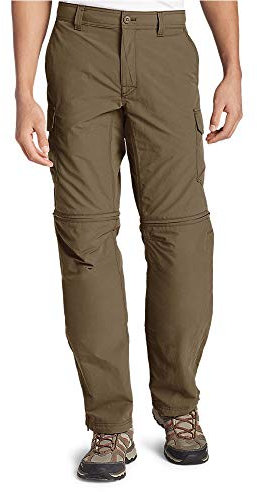 Eddie Bauer Exploration 2.0 Herren Hose Convertible Pants - Beige - 32W / 32L
