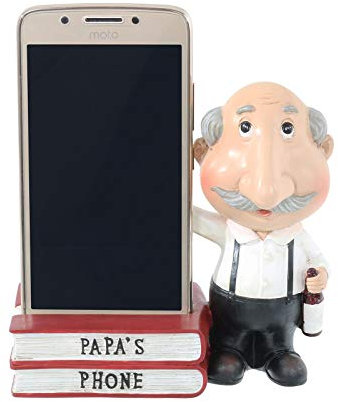 Mr Crimbo Phone Holder Novelty Stand Figure Smart Mobile Telephone Home Desk Table Accessory Gift For iPhone & Android - Papa's Phone