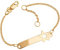 Silberketten Store Kinder/Baby ID-Armand Star Taufarmband 375 Gold Länge von 12-16cm inklusive Gravur