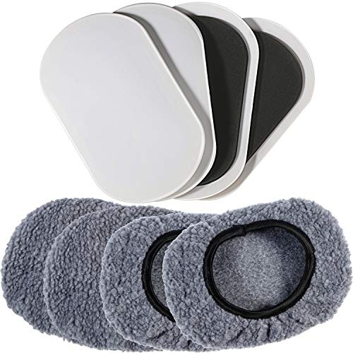 Teppichgleiter, 22,9 x 6,3 cm, Möbelgleiter, Möbelgleiter, Möbelgleiter, Möbelgleiter (ovale Möbelgleiter mit Socken), 8 Stück