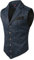 VATPAVE Herren Viktorianischer Anzug Weste Steampunk Gothic Weste X-Large Marine