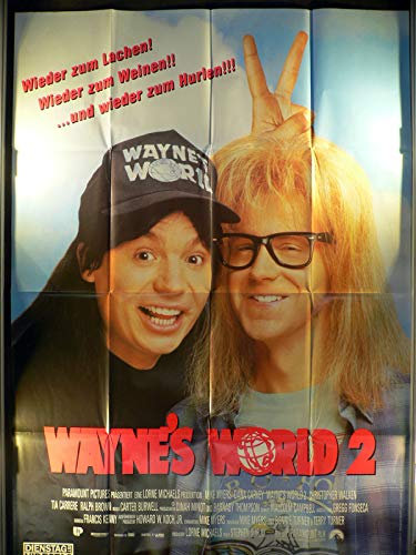 Wayne's World 2 - Mike Myers - Videoposter 120x80cm gefaltet (g)