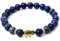 BERGERLIN Lapislazuli Armband mit echten Naturstein Perlen und Elefant