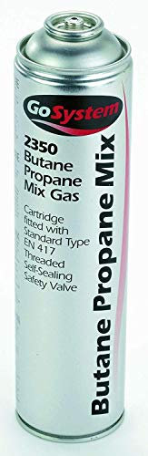 2 X Butane/Propane (70:30) Mix Gas Cartridge, Silver, 350 g