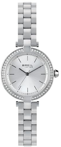 BREIL - Orologio da Donna Collezione SYBILLE EW0528 - Orologio da Polso Solo Tempo con Quadrante Analogico Argento - Movimento VJ21 TIME MODULE - Orologio al Quarzo - Bracciale in Acciaio, Silver