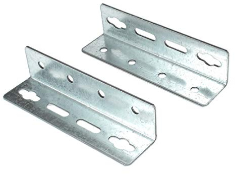woplus 4 Set Bettbeschlag Bettbeschläge Bettverbinder Metallverbinder (4x Bettverbinder 34x34x130)