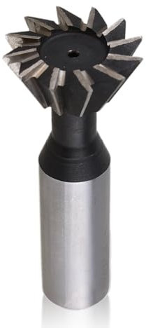 25mm x 60° Fraise à queue d'aronde HSS Outil de fraisage à queue d'aronde à queue droite Fraise CNC