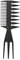 Layhou Peigne en Plastique 3 en 1, Peigne Homme, Démêlant Peigne Cheveux Anti-statique Peigne pour Coiffeurs