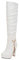FNKDOR Stivali da donna sexy con tacco alto in pelle, eleganti, bianco, 40 EU