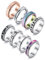 Adramata 8Pcs Fidget Ring für Damen Herren Edelstahl Ringe für Anti Stress Zapple Spinner Band Ringe Set Fidget Anxiety Ring Spinning Angst Ringe für Anti Stress