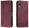 Lihondar Kompatibel mit Samsung Galaxy A20S Hülle, Handyhülle Samsung A20S, A20S Leder Klappbar Schutzhülle Tasche Wallet Brieftasche [Ständer] Cover Flip Case für Samsung A20S Klapphülle (Rot)