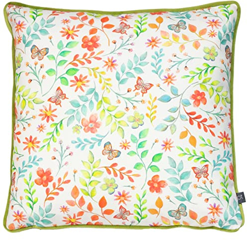 Prestigious Textiles Secret Garden Feather Filled Cushion, Cotton, Jungle