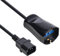 Vultech MU-UPS02 Cable de alimentación IEC C14 Macho - 10/16 A bipaso Schuko Cable UPS, Enchufe IEC, Toma Schuko bipaso, Negro