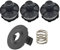 3 bobines de fil et 1 couvercle de bobine pour débroussailleuse Makita DUR141 DUR181RF DUR181Z DUR181 DUR180 avec 1 ressort, pièce n° 196146-9 195858-1