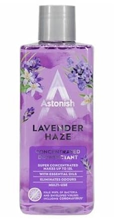 Astonish 3 in 1 Multi-Purpose Super Concentrated Disinfectant with Long Lasting Fragrance, Lavender Haze, 300ml