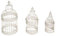 Biscottini Set 3 Gabbie vintage porta candele da esterno e interno | Gabbie shabby chic decorazioni