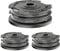 FUSHUI 3 Pack Strimmer Spool,Double Line Autofeed Spool and Line,Strimmer Line Ø1.65mm,Compatible with Bosch F016800351 ART 30-36 LI, ART 30, ART 24 Grass Trimmer