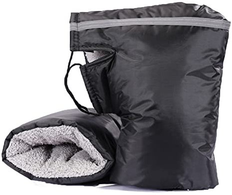 Gants de moto imperméables pour homme et femme - Manchons thermiques d'hiver - Coupe-vent - Gants de guidon universels pour motoneiges, scooters, VTT