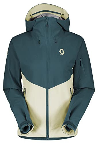 Scott W Explorair 3l Jacket Colorblock-Gelb-Grün, Damen Anoraks, Größe S - Farbe Aruba Green - Pale Yellow