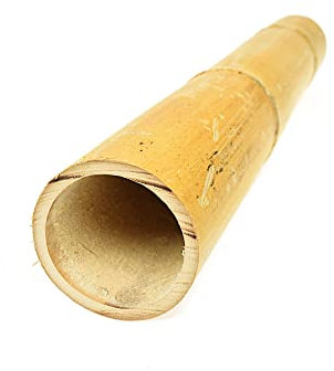 DIXIE STORE Poteaux décoratifs en Bambou épais - Bâtons de Fleurs 100% Naturels - Cannes en Treillis de Bambou - Support de Plantes pour la Maison et le Jardin et Aide à l'escalade - 190cm 80/100mm
