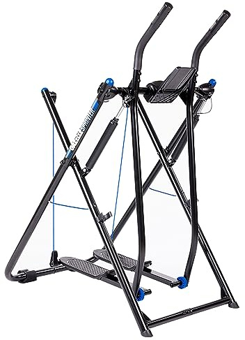 Gazelle Glider Elliptical Hybrid Exercise Machine for Home Gym, Pacer or Sprinter Model - Low-Impact Cardio & Strength Training, Total Body Workout, Foldable Steel Frame, Fitness Tracker Computer