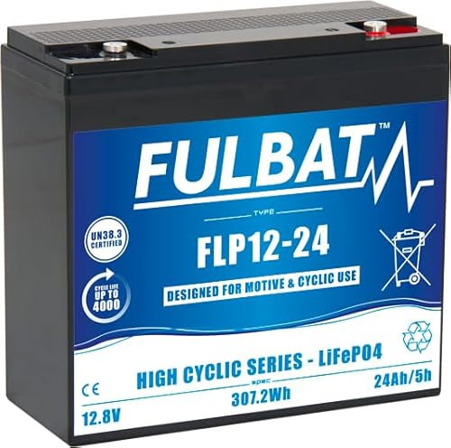 FULBAT BATTERIE LiFePO4 CYCLIC LITHIUM FULBAT FLP12-24 12,8V 24AH