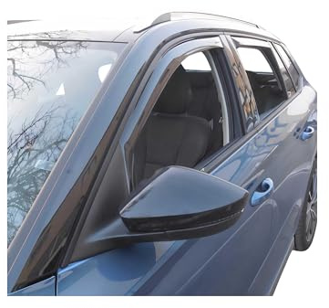 Windabweiser Regenabweiser Satz kompatibel mit Skoda Kamiq 2019-2023 Schwarz Windschutz 4X