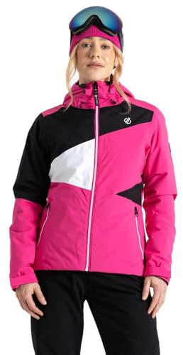 Dare 2b Damen Ice Jacke, Reines Rosa/Schwarz, 42