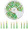 SUPERFINDINGS 60 Stück 3 Größen Grün Angelblock Drift Rotationsposen Silikon Angel Bobber Mit Messingzubehör Schlauch Posen Adapter Zubehör Zum Angeln