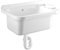 Lavabo lavabo de resina montado en la pared para exterior 50x35x25 cm con kit completo Basin Garofalo
