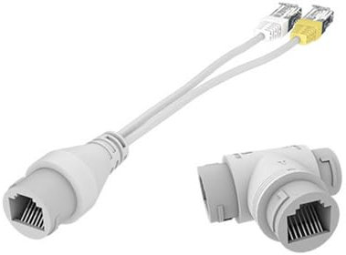 TECKEEN Cable Ethernet RJ45 divisor POE 1 a 2, conector Ethernet, cable LAN, adaptador de doble manera para red, computadora, enrutador