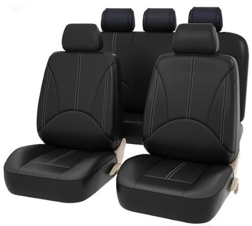 MOOWI Autositzbezüge Sets für Suzuki Jimny GJ FJ/Samurai 1998-2023, 5-Sitze Ledersitzbezüge Allwetter Wasserdichtes Komfortabler Autositzbezug Full Set Sitzbezüge Sitzschoner Zubehör