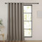 PONY DANCE Blackout Curtain Drape for Bedroom - Thermal Eyelet Curtains 90 Drop for Hotel Living Room Light Blocking Window Covering for Sliding Glass Door, 1 Panel, W 90 inch x L 90 inch, Sand