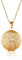 JewelryWe Foto Medaillon Halskette für Damen: Gold Edelstahl Vintage Blumenmuster Runde Photo Bilder Amulett zum Öffnen Anhänger Kette mit Gravur Geschenk für Frauen Mutter Tochter
