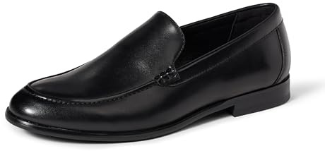Amazon Essentials Herren Venezianische Halbschuhe, Schwarz Kunstleder, 43 EU