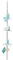 Coopers of Stortford - Tension Shower Shelf - Adjustable Twist & Lock Pole - 4-Tier Bathroom Storage - No Drilling Required - Includes Hooks for Accessories