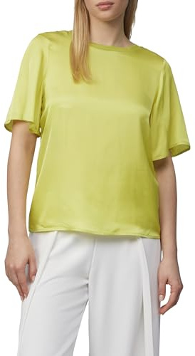 Comma Blusenshirt im Fabricmix mit Volant-Ärmeln