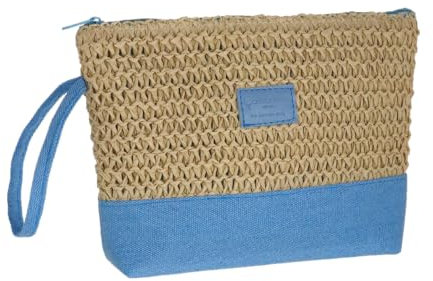 Camomilla Milano Busta Mare Donna, Pochette, Collezione Beach, Misura L, Colore Turchese
