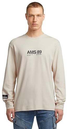 G-Star Herren AMS 89 Ls R T T-Shirt (1er Pack)