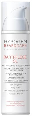 Bio-MCT | HYPOGEN CARE Bartpflege-Öl | Repair und Pflege | 100% allergenfrei und hypoallergen | Spendet Feuchtigkeit | Für naturschöne Haut und geschmeidiges Barthaar | Für alle Haar und Hauttypen