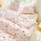 Nayoroom Bettwäsche 135x200 Weiß mit Roten Herzchen Bettbezug Set 2teilig Weiss Rot Herzen Muster Renforce Mikrofaser Vintage Kuschelbettwäsche mit Reißverschluss und Kissenbezug 80x80 cm
